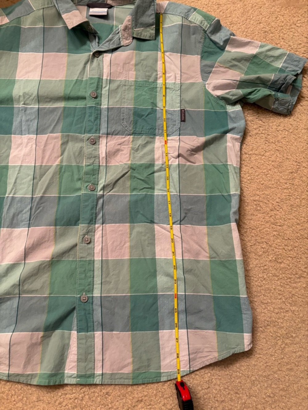 Men's Columbia short-sleeve button-down, XL - Picture 3 of 6